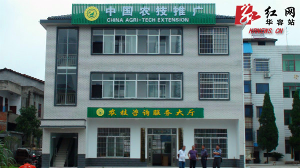 湖南省农业委领导视察华容农技推广体系工作